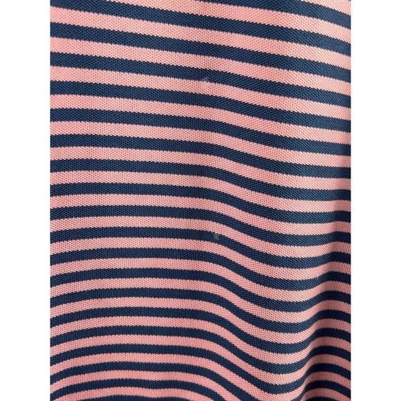 Men's Vineyard Vines Striped Pink Blue Polo w/Pocket - Picture 3 of 6